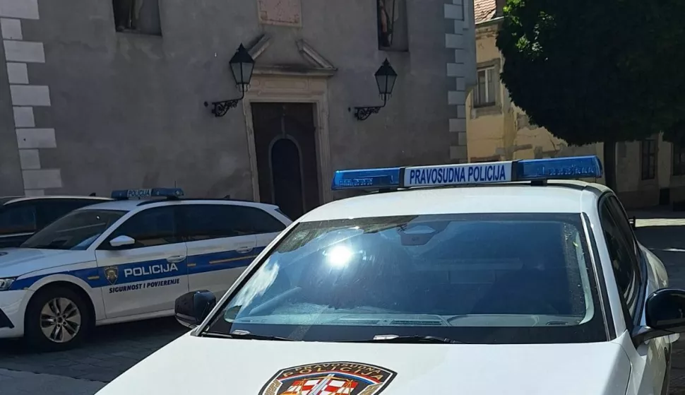 Pravosudna policija automobil ilustracija