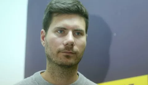 Zagreb, 22.10.2018. - Konferencija za medije stranke Živi zid na temu oslobađajuće presude Ivi Sanaderu i Robertu Ježiću. Na fotografiji Ivan Pernar.  foto HINA/ Daniel KASAP/ dk