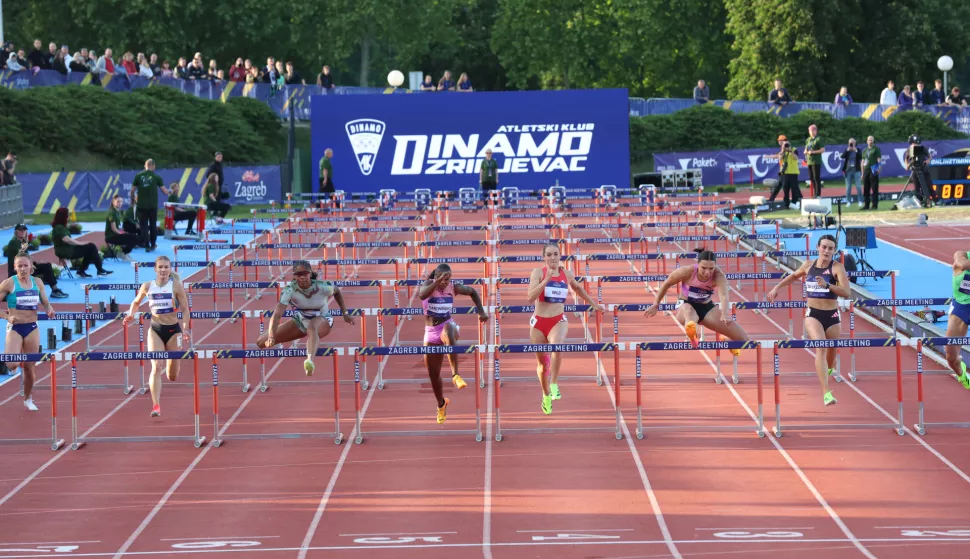 Zagreb, 24.05.2025 - 75. Han?ekovi? memorijal, 100m, prepone, ?ene. foto HINA/ Damir SEN?AR/ ik