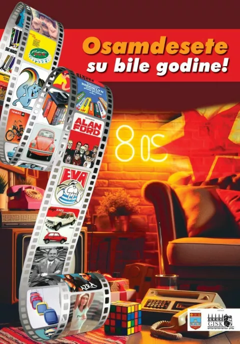 Plakat izložbe o 80-ima u GISKO.u