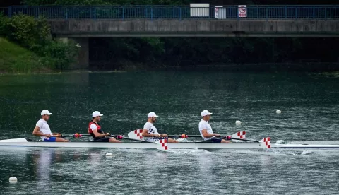       DEBI U ČETVERCU NA EUROPSKOM PRVENSTVU U PLOVDIVU, SVIBANJ 2025BRAĆA LONČARIĆ, BRAĆA SINKOVIĆFOTO: USTUPLJENA FOTOGRAFIJA/Neven Fistrić   
