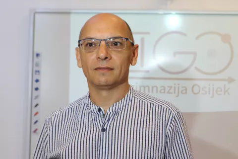 Osijek, 26. 05. 2025, III. gimnazija. Dan otvorenih vrata škole. Ravnatelj škole.snimio GOJKO MITIĆ