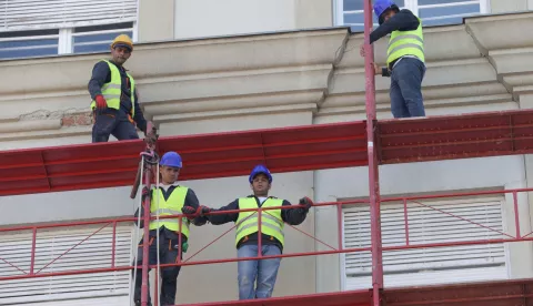 Zagreb, 14.05.2025.- Ilustracija građevinski radnici.foto HINA/ Admir BULJUBAŠIĆ/ abu