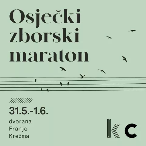 Plakat prvog Osječkog zborskog maratona