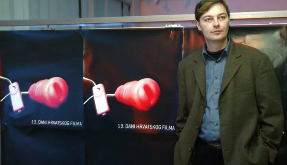 Zagreb, 09.03. 2004 - Svečano otvorenje 13. Dana hrvatskog filma.Na slici redatelj Lukas Nola koji je otvorio 13. Dane hrvatskog filma.foto FaH/ Tomislav PAVLEK