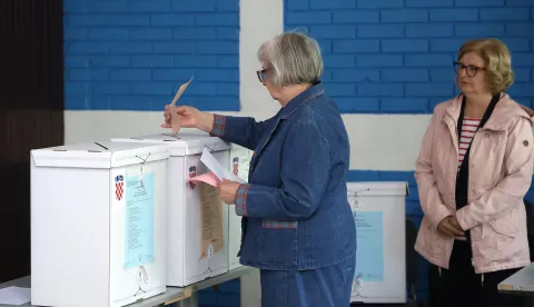 Osijek, 18. 05. 2025., Izbori, lokalni izbori, glasovanje, izbornja mjesta, kandidati, ilustracijaSNIMIO BRUNO JOBST