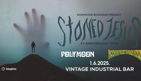 ZAGREB, 29. svibnja 2025. (Hina) - Psihodelični ukrajinski stoneri Stoned Jesus nastupit će u zagrebačkom Vintage Industrial Baru u nedjelju, 1. lipnja, u sklopu europske turneje "XVth Anniversary", a predgrupe su Polymoon i Rickshaw Billie's Burger Patrol, objavio je organizator koncerta Hangtime Agency.