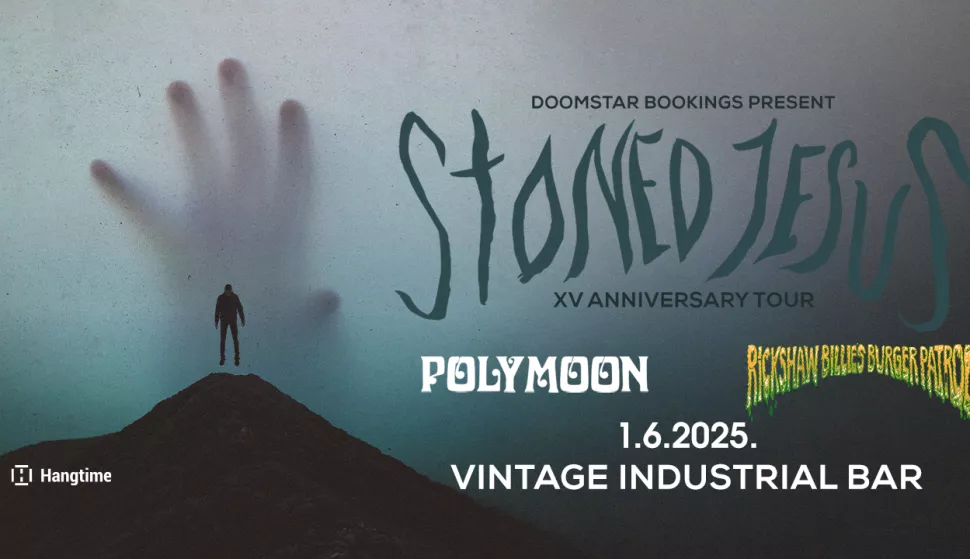 ZAGREB, 29. svibnja 2025. (Hina) - Psihodelični ukrajinski stoneri Stoned Jesus nastupit će u zagrebačkom Vintage Industrial Baru u nedjelju, 1. lipnja, u sklopu europske turneje "XVth Anniversary", a predgrupe su Polymoon i Rickshaw Billie's Burger Patrol, objavio je organizator koncerta Hangtime Agency.