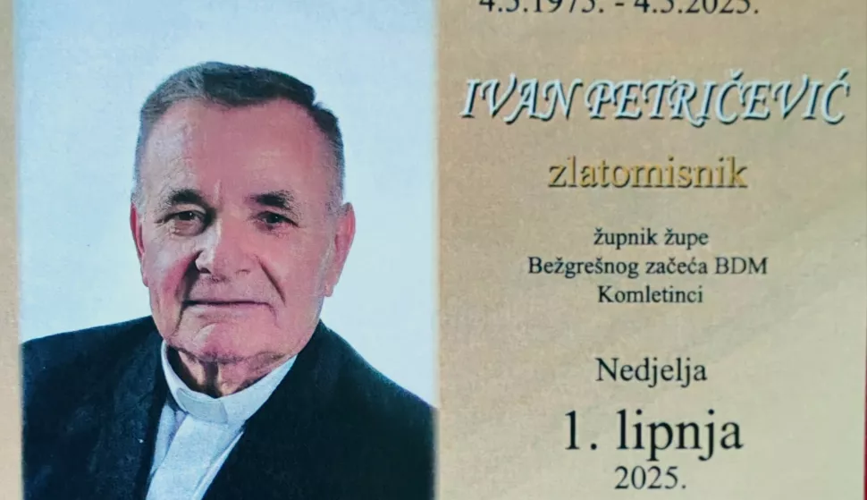 Proslava zlatnog svećeničkog jubileja vlč. Ivana Petričevića 