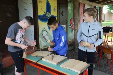 Ernestinovo, 30. 05. 2025, Ernestinovo, &scaron;kola. Otvaranje Međunarodne kolonije mladih Ernesinovo.snimio GOJKO MITIĆ