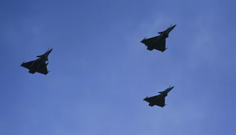 30.05.2025., Zagreb - Vjezbe prikaza sposobnosti Hrvatske vojske povodom Dana Drzavnosti na Jarunu. Photo: Igor Soban/PIXSELL