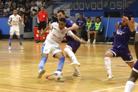 Osijek, 30. 05. 2025, SD Zrinjevac, mali nogomet, Osijek Kandit - Novo Vrijeme (Makarska), Finalna serija doigravanja za prvaka Hrvatske.snimio GOJKO MITIĆ