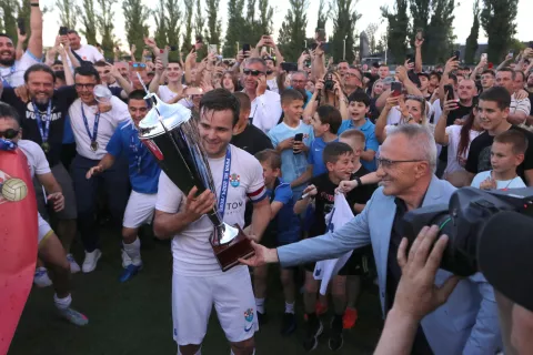 Vukovar, 01. 06. 2025, Stadion Borovo naselje, nogomet, SuperSport Prva NL 24/25. Vukovar 1991 - Opatija. Vukovar fešta.snimio GOJKO MITIĆ.