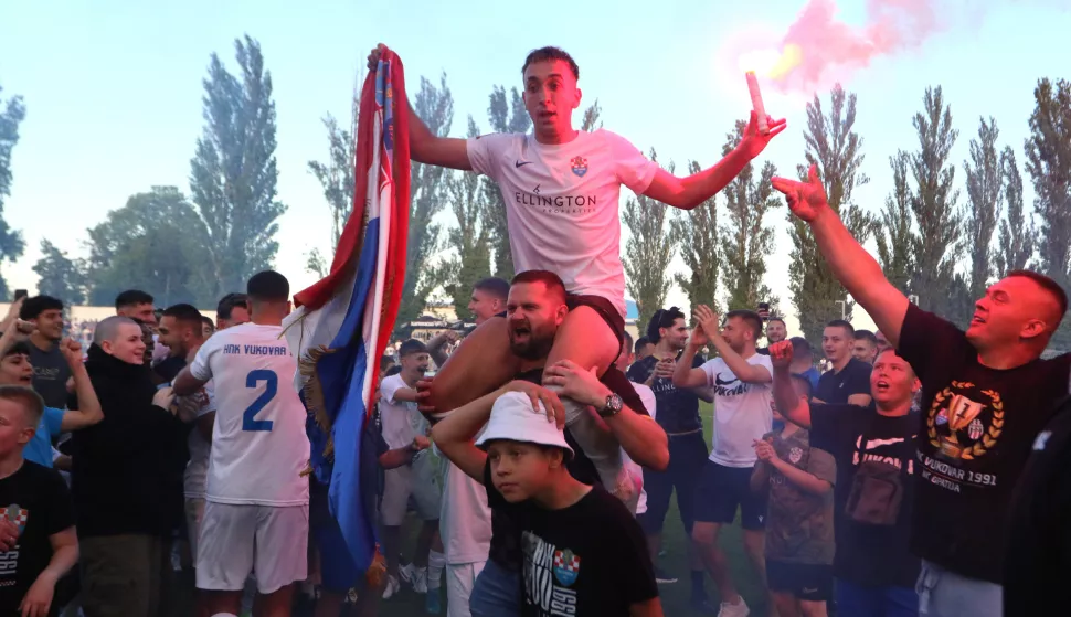 Vukovar, 01. 06. 2025, Stadion Borovo naselje, nogomet, SuperSport Prva NL 24/25. Vukovar 1991 - Opatija. Vukovar fešta.snimio GOJKO MITIĆ.