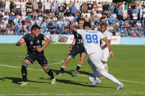 Vukovar, 01. 06. 2025, Stadion Borovo naselje, nogomet, SuperSport Prva NL 24/25. Vukovar 1991 - Opatija. Serra Alvarez Dario (99).snimio GOJKO MITIĆ.