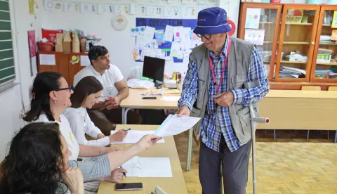 Zadar, 01.06.2025. - Birači glasaju u drugom krugu lokalnih izbora.Na fotografiji: IlustracijaFoto: HINA/Zvonko KUCELIN