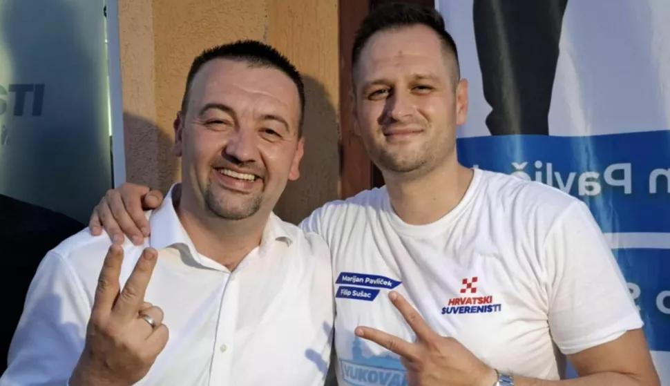 Novi gradonačelnik i dogradonačelnik Vukovara Marijan Pavliček i Filip Sušac