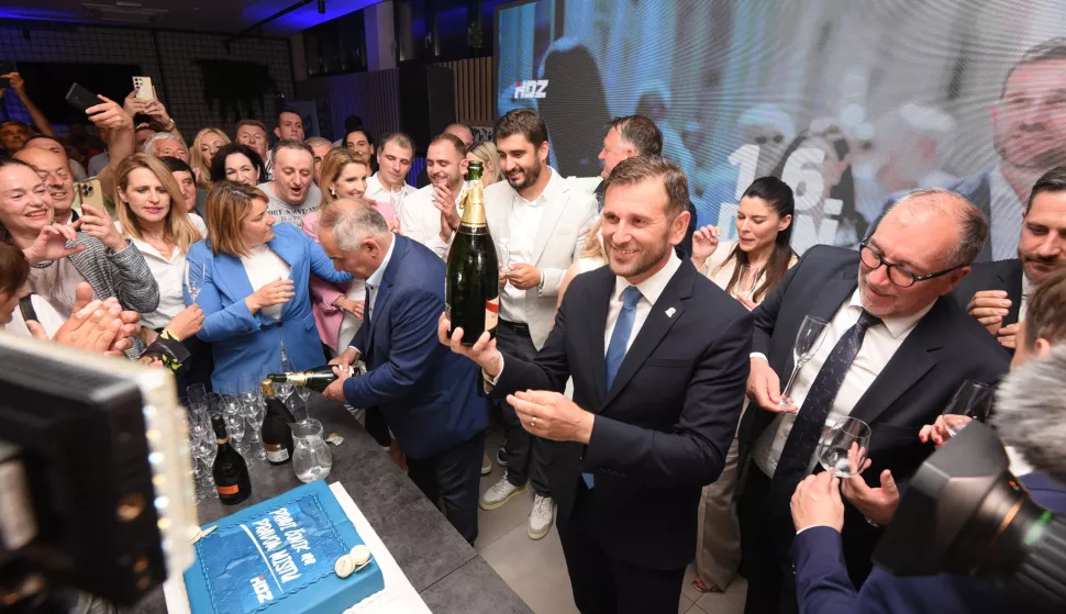 Split, 1.06.2025. - Izborni stožer HDZ-a. Foto HINA/ Mario STRMOTIĆ/ MS 