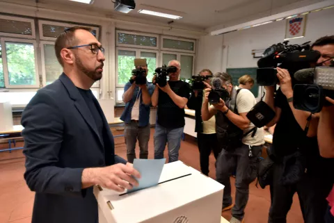 Zagreb, 01.06.2025 (novosti) - lokalni izbori, 2.krug glasovanja, na slici Tomislav Tomasevic.foto Davor Kovacevicnovosti