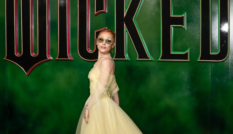 Ariana Grande attends the UK Premiere of 'Wicked' held at the Royal Festival Hall, London. (Photo by Mario Mitsis/SOPA Images/Sipa USA) Photo: SOPA Images/SIPA USA