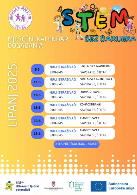 Vukovarski leptirići, STEM radionice, STEM bez barijera