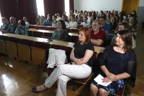 Osijek, 02. 06. 2025, FOOZOS, predavanje Ive Josipovića, Glazba i politika.snimio GOJKO MITIĆ