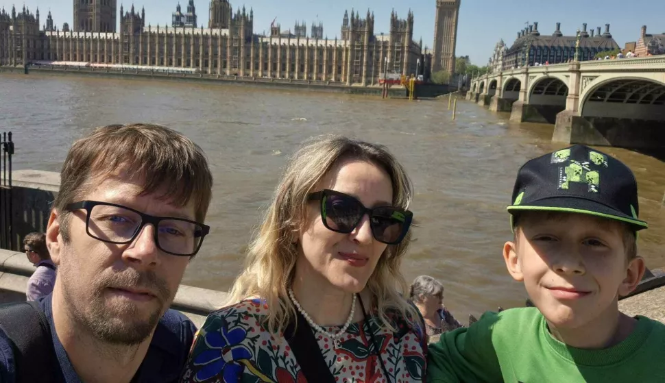 Blaž, Erika i Lenard u Londonu