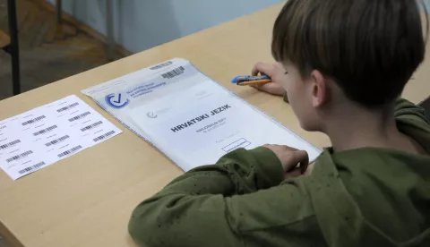 04.03.2024.,Sibenik-Ispitima iz hrvatskog jezika poceo je nacionalni ispiti za ucenike cetvrtih razreda, a novost je da ce ih do 8. ozujka umjesto u odabranim eksperimentalnim skolama pisati svi polaznici cetvrtog razreda, njih 37.007. Photo: Dusko Jaramaz/PIXSELL