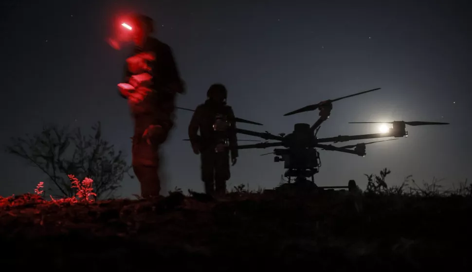 epa12104847 A handout photo made available by the press service of the 24th Mechanized Brigade of the Ukrainian Armed Forces on 16 May 2025 shows servicemen of the 24th Mechanized Brigade named after King Danylo operating a 'Kazhan' (Bat) unmanned aerial vehicle (UAV) for supply delivery and bomb carrying at an undisclosed location near the frontline city of Chasiv Yar, Donetsk region, eastern Ukraine, 15 May 2025, amid the Russian invasion. EPA/24TH MECHANIZED BRIGADE PRESS SERVICE HANDOUT HANDOUT EDITORIAL USE ONLY/NO SALES