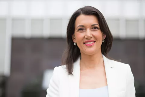 19.08.2016., Zagreb - Marta Simic Mrzlecki, voditeljica, HRT-ovog Dnevnika. "nPhoto: Davor Puklavec/PIXSELL 