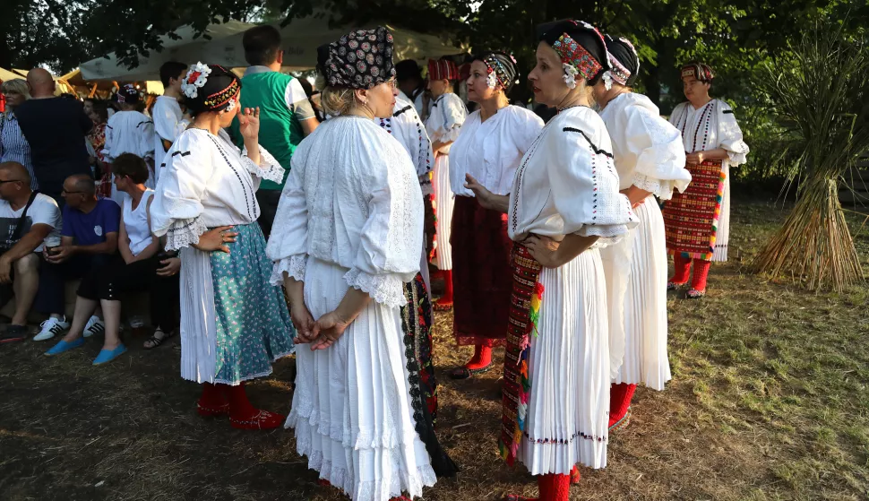 Bilje.16.06.2019. Park dvorca Eugena Savojskog.Međunarodni etno susreti i smotra folkloraNa fotografiji: FolklorasiFoto:Marko Mrkonjic