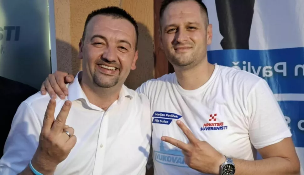 Novi gradonačelnik i dogradonačelnik Vukovara Marijan Pavliček i Filip Su&scaron;ac