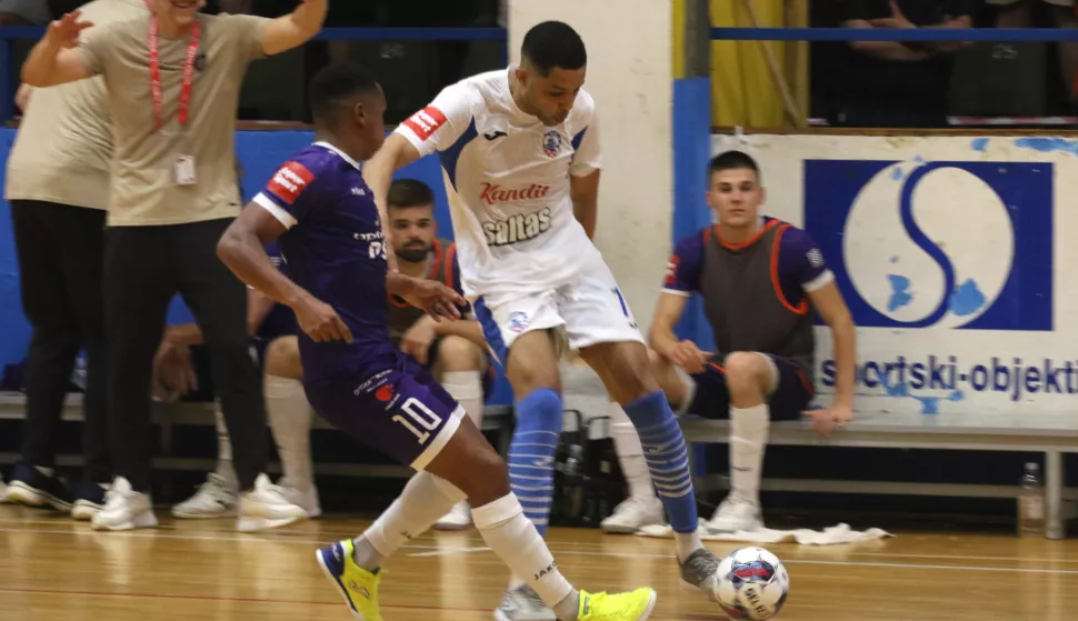 Osijek, 02. 06. 2025, SD Zrinjevac, mali nogomet, Osijek Kandit - Novo Vrijeme (Makarska), doigravanje za prvaka.snimio GOJKO MITIĆ