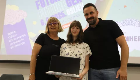 Osijek, 06. 06. 2025, IT centar, Dodjeja nagrada osma&scaron;imai Panel Future Gen...snimio GOJKO MITIĆ