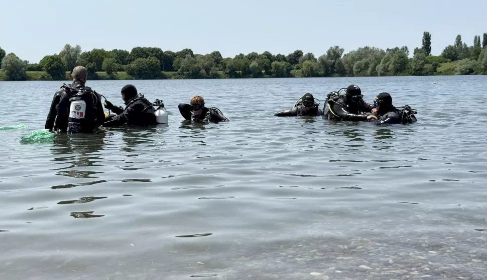 Vinkovci, 7, 6. 2025. kupali&scaron;te Banja, Eko akcija či&scaron;ćenja jezera, ronioci