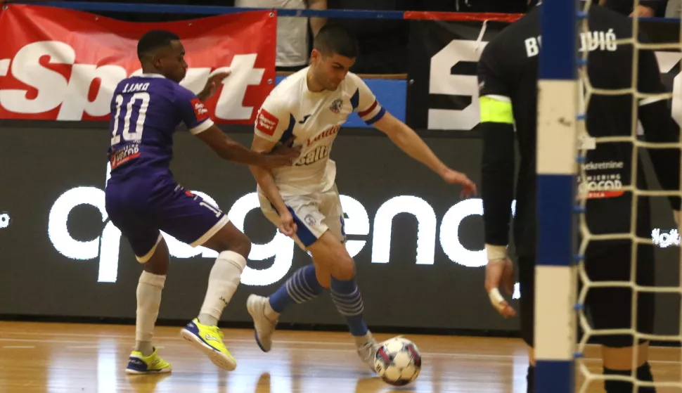 Osijek, 02. 06. 2025, SD Zrinjevac, mali nogomet, Osijek Kandit - Novo Vrijeme (Makarska), doigravanje za prvaka.snimio GOJKO MITIĆ