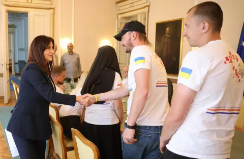 Ukrajinski veterani u posjetu OBŽOsijek, 9. lipnja 2025.Foto: OBŽ