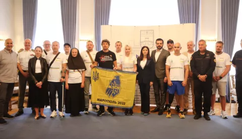 Ukrajinski veterani u posjetu OBŽOsijek, 9. lipnja 2025.Foto: OBŽ