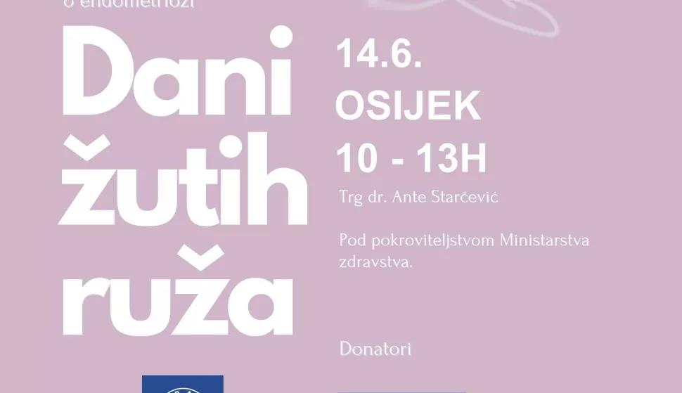 Dani žutih ruža - podizanje svjesnosti o endometriozi- najava - vizual