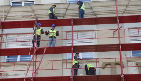 Zagreb, 14.05.2025.- Ilustracija građevinski radnici.foto HINA/ Admir BULJUBAŠIĆ/ abu