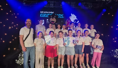Dječji zbor Glazbene škole "Arija" iz Đakova proteklog je vikenda sudjelovao na 23. Međunarodnom dječjem glazbenom festivalu "Kukuriček" u Đurđevcu.lipanj 2025.
