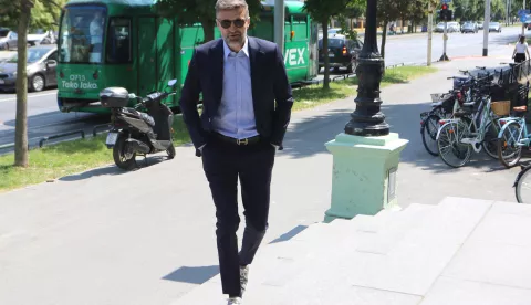 Osijek, 10. 06. 2025, Županijski sud u Osijeku, svjedoci na suđenju Zdravku Mamiću, svjedočio Igor Bišćan.snimio GOJKO MITIĆ