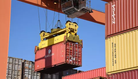 RIJEKA,30. 10.2024. RIJEKALUCKA UPRAVA RIJEKA KONTEJNERSKI TERMINAL BRAJDICA ZAVRSNA KONFERENCIJA PROJEKTA PRODUBLJAVANJE OBALE...NA FOTO:SNIMIO SERGEJ DRECHSLER