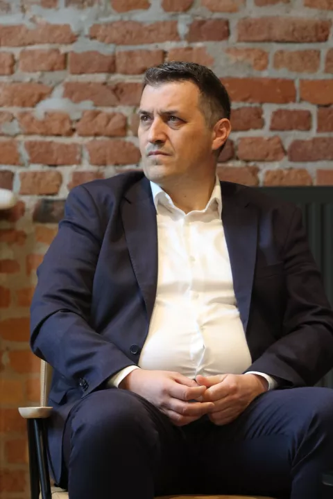 Čepin, 06. 05. 2'025, Prezentacija i Uprave Žito Grupe i obilazak farmi. Dvorana Terra Negra. Josip Bičivić, Marko Pipunić, Mato Božić i Jozo Ljubičić.snimio GOJKO MITIĆ