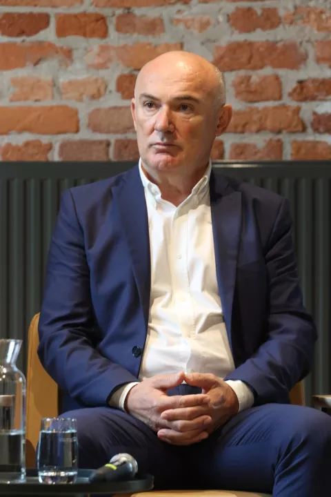 Čepin, 06. 05. 2'025, Prezentacija i Uprave Žito Grupe i obilazak farmi. Dvorana Terra Negra. Josip Bičivić, Marko Pipunić, Mato Božić i Jozo Ljubičić.snimio GOJKO MITIĆ