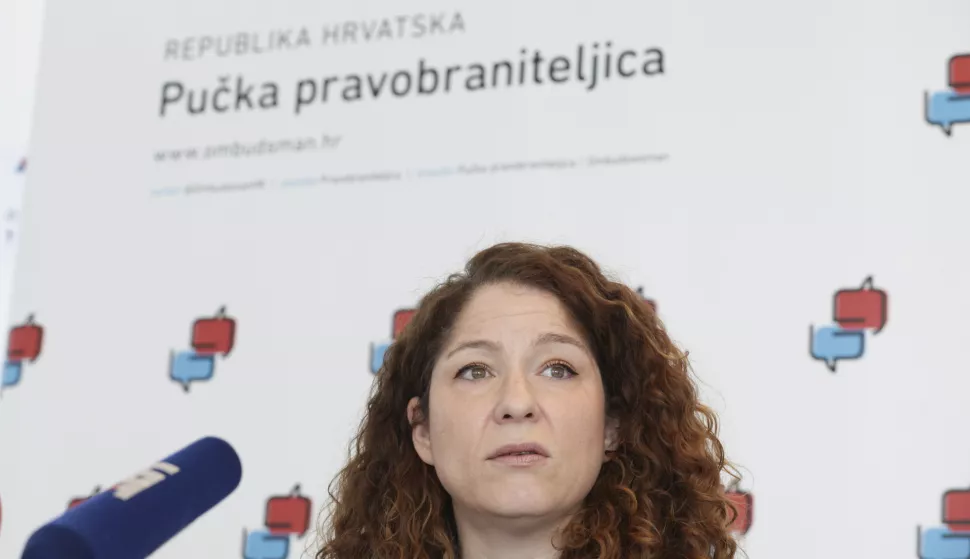 Zagreb, 03.04.2025. - Pučka pravobraniteljica Tena Šimonović Einwalter predstavila je svoje izvješće o stanju ljudskih prava u Hrvatskoj u 2024. te preporuke za poboljšanja. foto HINA/ Lana SLIVAR DOMINIĆ/ lsd