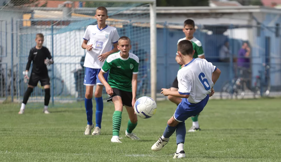 Osijek, 22. 06. 2024., Olimpija, 21. Memorijal Marko Svrtan, nogomet, djeca, finale - Osijek-Hypo limac SNIMIO BRUNO JOBST