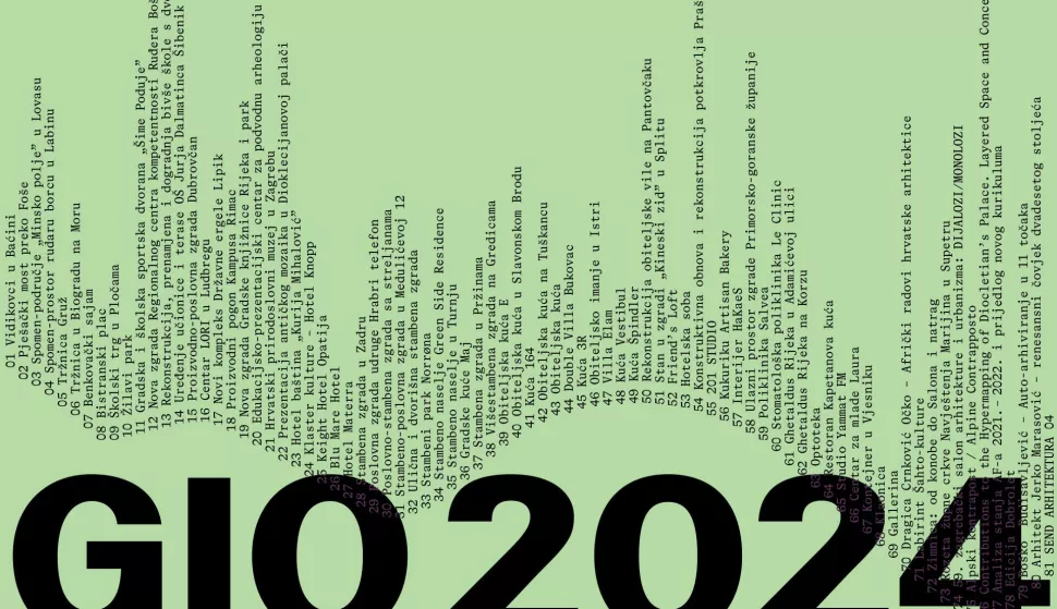 Udruženje hrvatskih arhitekata postavilo je na Savskom nasipu Godišnju izložbu ostvarenja hrvatskih arhitektica i arhitekata iz protekle godine, uz dodjelu nagrada