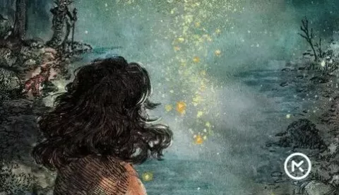 "Kora i začarani izvor" Franke Blažić fantastični je roman za djecu inspiriran stvarnim predjelima i mitologijom Gorskog kotara, koji uz maštovitu pustolovinu donosi važne ekološke poruke.