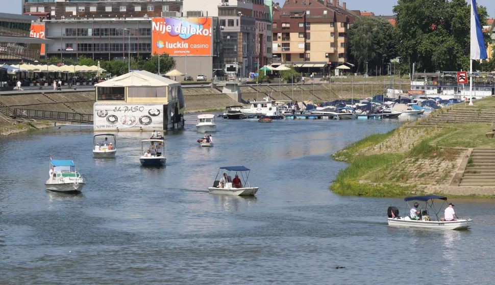 Osijek 07. 06. 2025, Drava, Zimska luka početak tradicioanlne Regate od Osijeka do Aljmaša.snimio GOJKO MITIĆ